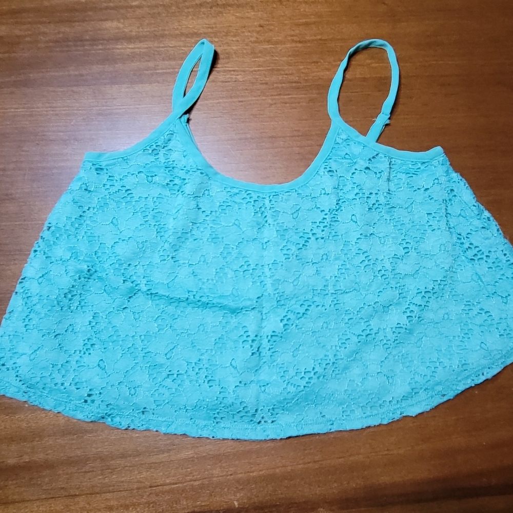 Streetwear Society Lace Crop Tank Top